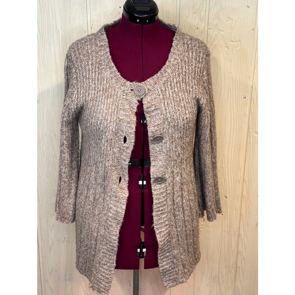Croft and Barrow Cardigan Womens XL Beige Brown